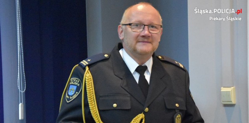 Nowy komendant straży miejskiej Wojciech Golasiński. Fot. Archiwum policji