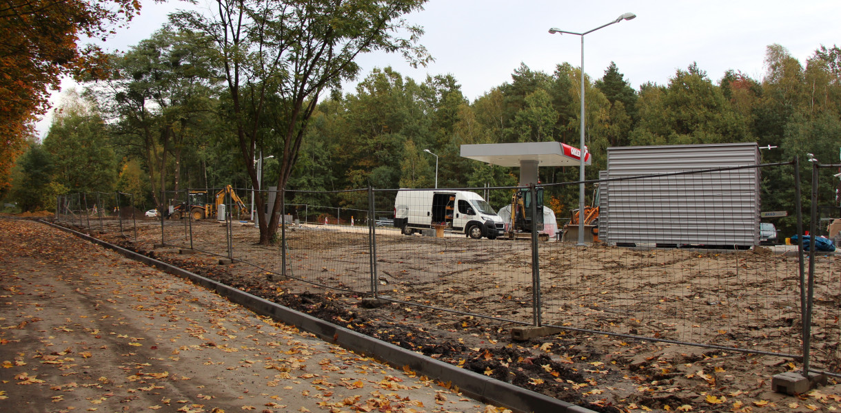 Stacja Orlenu w Lasowicach w budowie. Fot. Alicja Jurasz