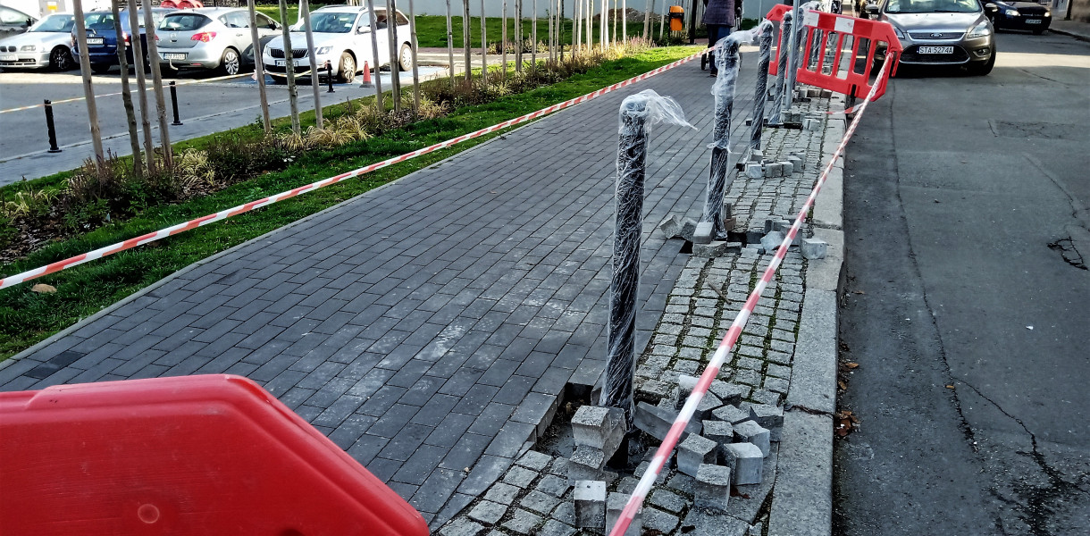 Tarnowskie Góry. Przybywa słupków. Czy miasto nie ma już na co wydawać pieniędzy? Fot. Jarosław Myśliwski