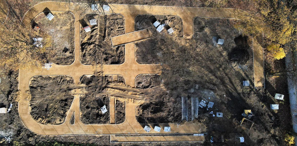 Tarnowskie Góry. Miasteczko ruchu drogowego nabiera kształtów. Fot. Jarosław Myśliwski