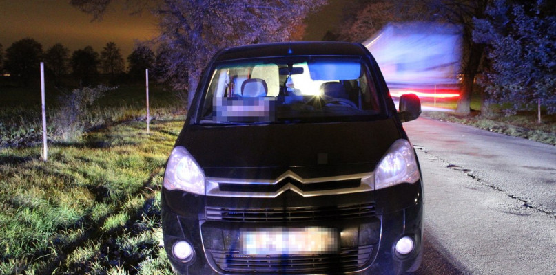 Nastolatka tłumaczyła policjantom, że odjechała z miejsca zdarzenia, ponieważ wystraszyła się, że uderzyła w zwierzę. Fot. Archiwum policji