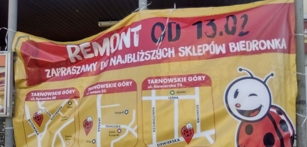 Biedronka w Tarnowskich Górach idzie do remontu. Będzie nieczynna