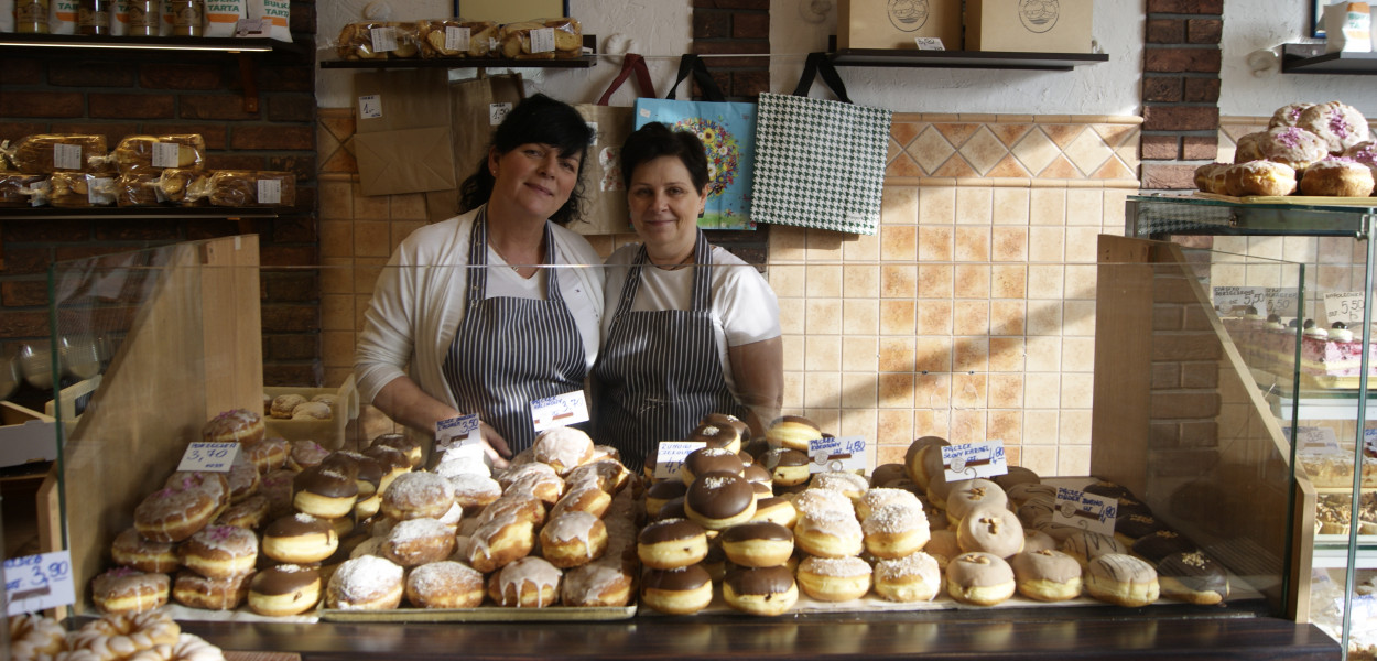 Pani Aleksandra i pani Izabela z piekarni Wylenżek i Wspólnicy. Fot. Alicja Jurasz