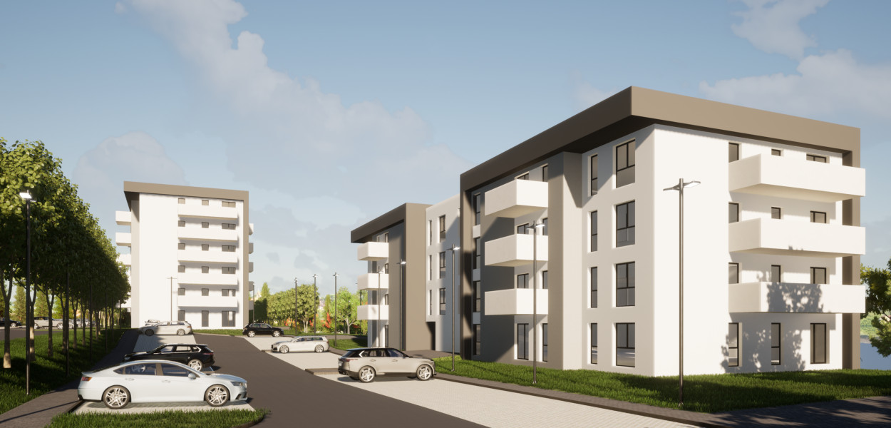 Wizualizacja nowych bloków w Tarnowskich Górach. Fot. Archiwum SIM Śląsk