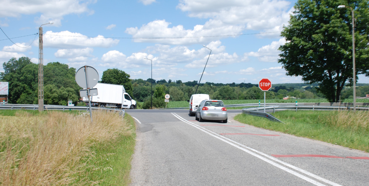 Skrzyżowanie w Boniowicach. Fot. Alicja Jurasz