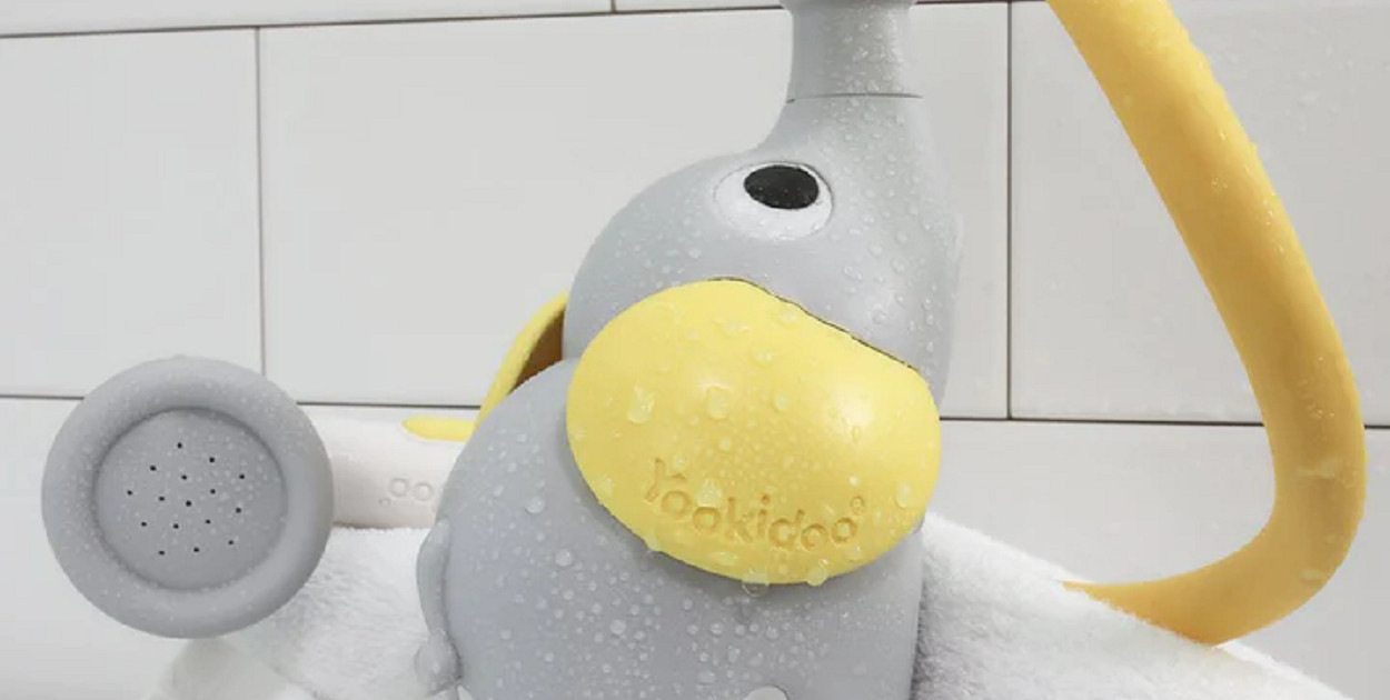 YOOKIDOO PRYSZNIC DO KĄPIELI DLA DZIECI SŁONIK YELLOW