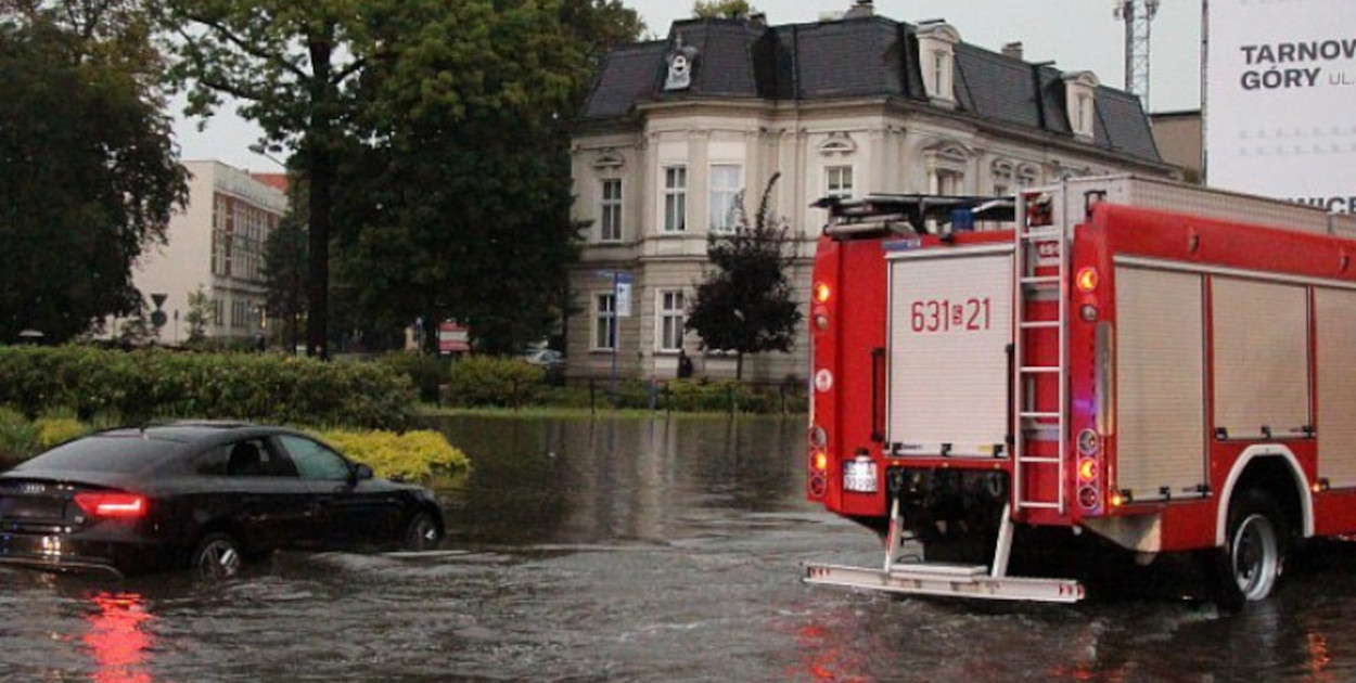 Tak wyglądało centrum Tarnowskich Gór 8 września ub. roku. Fot. Alicja Jurasz