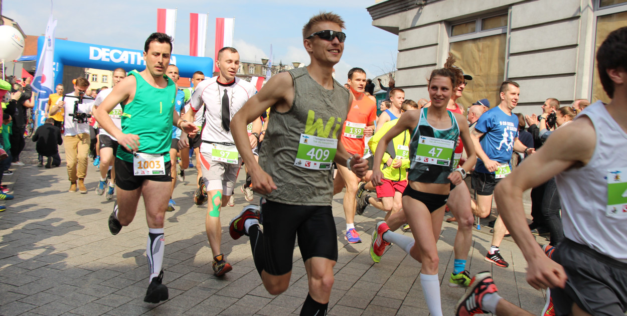 Kilka lat temu w Tarnowskich Górach odbył się półmaraton. Fot. Archiwum Gwarka