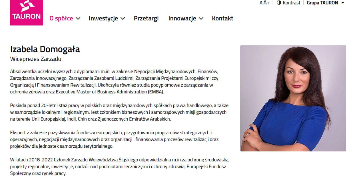 Izabela Domogała została wiceprezesem firmy Tauron Inwestycje. Fot. Tauron Inwestycje