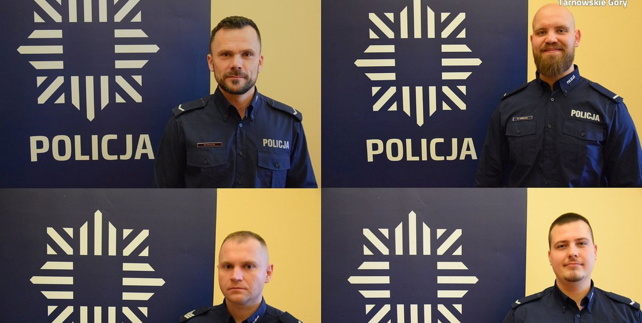 Nowi dzielnicowi z komendy policji w Tarnowskich Górach. Fot. Policja Tarnowskie Góry