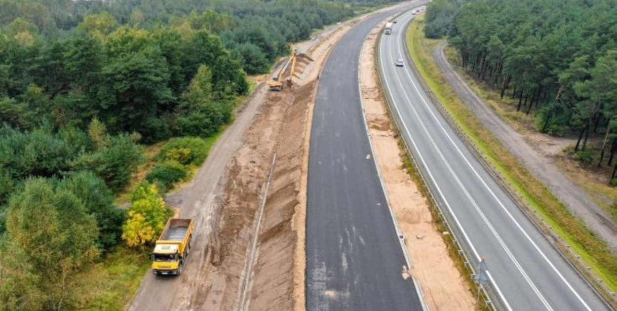 Cała trasa ma być czynna w 2025 roku. Fot. GDDKiA
