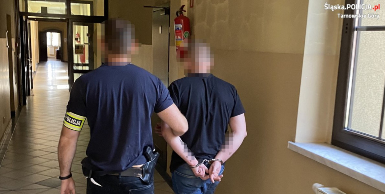 Mieszkaniec Tarnowskich Gór został zatrzymany. Przyznał się do winy. Fot. Policja Tarnowskie Góry