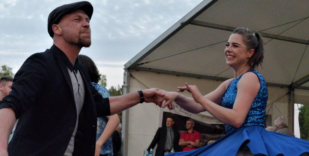 Plenerowy Maraton Rock&Roll Swing Show Kalety wygrali Patrycja Patrzykowska i Michał Woźnica z Tarnowskich Gór. Fot. Jarosław Myśliwski