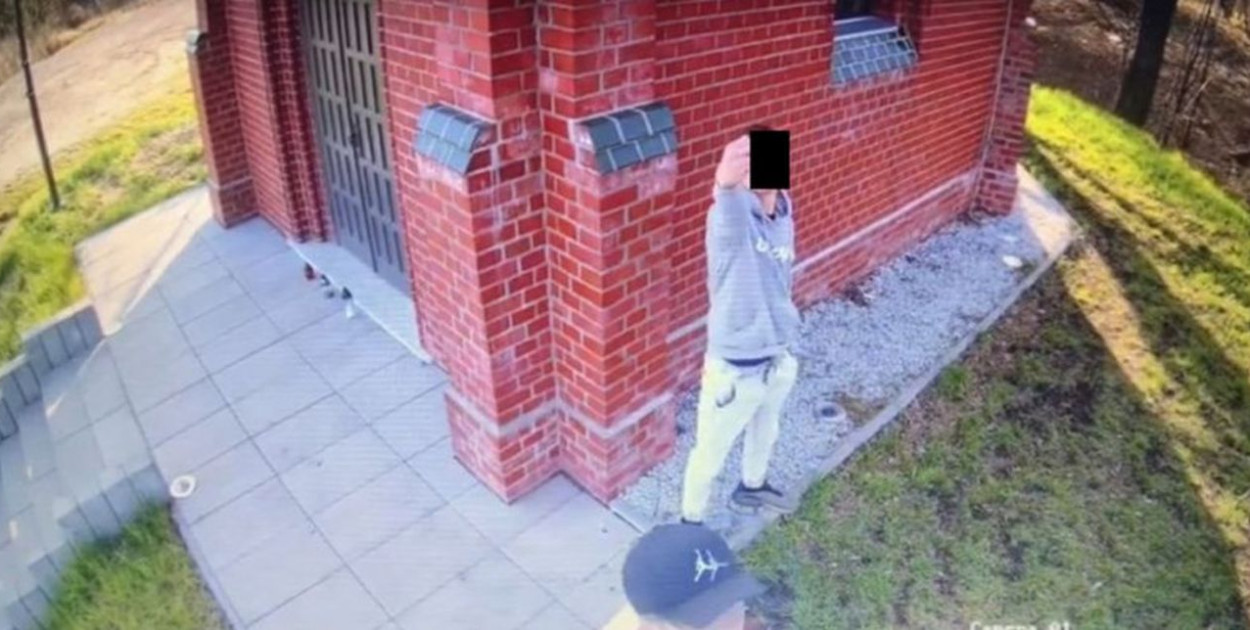 Zrzut ekranu z zapisu kamer monitoringu