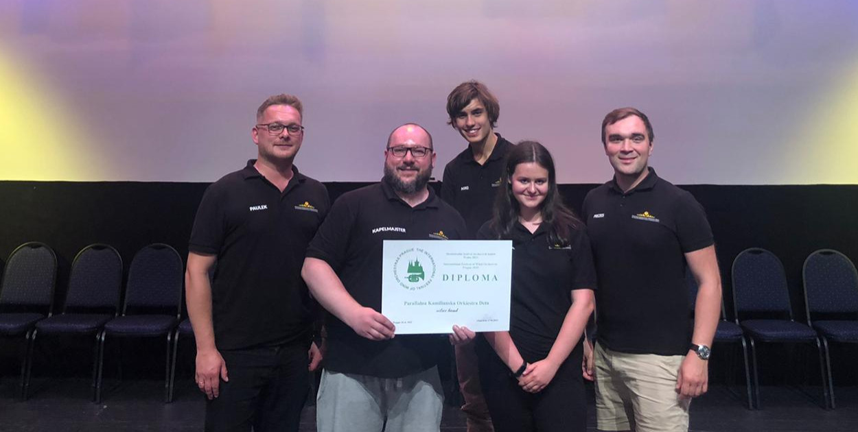 Orkiestra Kamiliańska z Tarnowskich Gór nagrodzona srebrnym medalem w Pradze