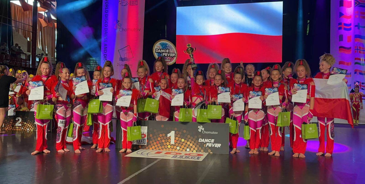 Zwyciężczynie w kategorii formacje dzieci. To najważniejszy występ na mistrzostwach. Fot. Archiwum rodzinne