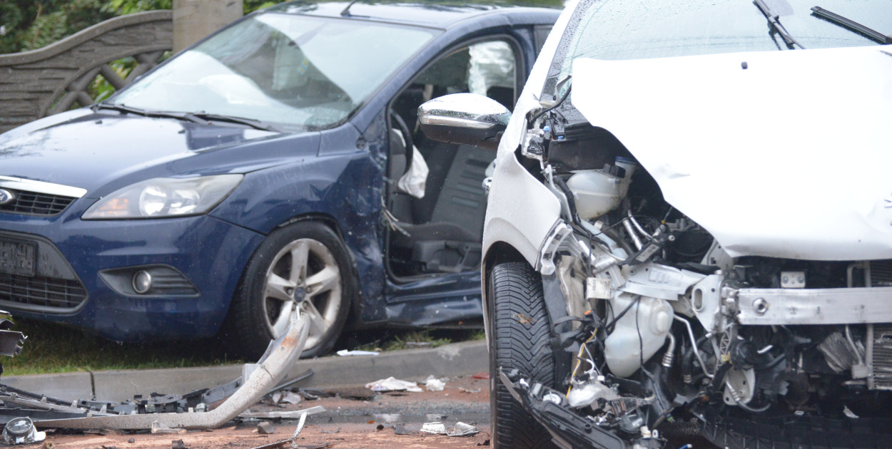 Tarnowskie Góry. Wypadek w Reptach Śląskich. Ranny 73-latek trafił do szpitala. Fot. Jarosław Myśliwski