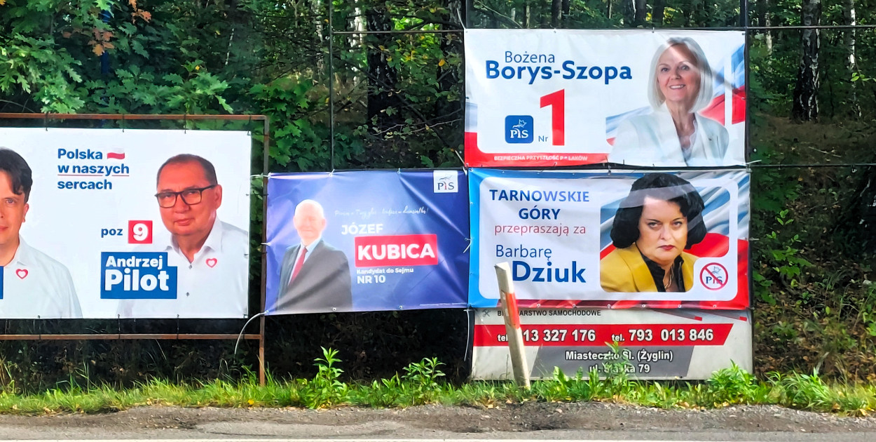 W sprawie innych banerów o treści Tarnowskie Góry przepraszają za Barbarę Dziuk, także tego przy skrzyżowaniu Obwodnicy i ul. Częstochowskiej, zgłoszenia na policję nie wpłynęły. Fot. Jarosław Myśliwski