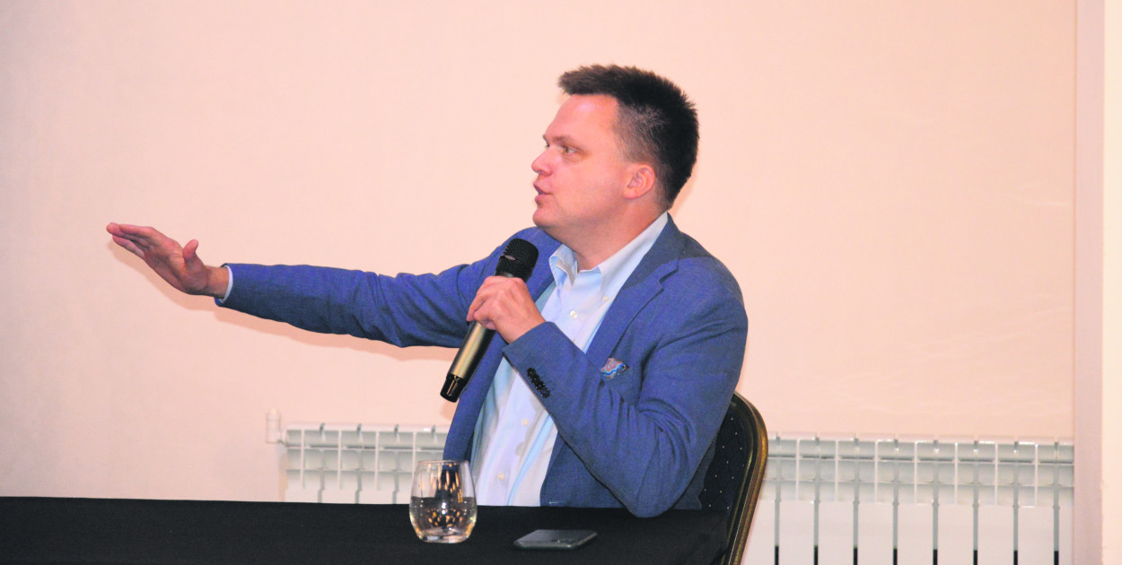 Po wygranych wyborach Szymon Hołownia został marszałkiem Sejmu. Fot. Jarosław Myśliwski