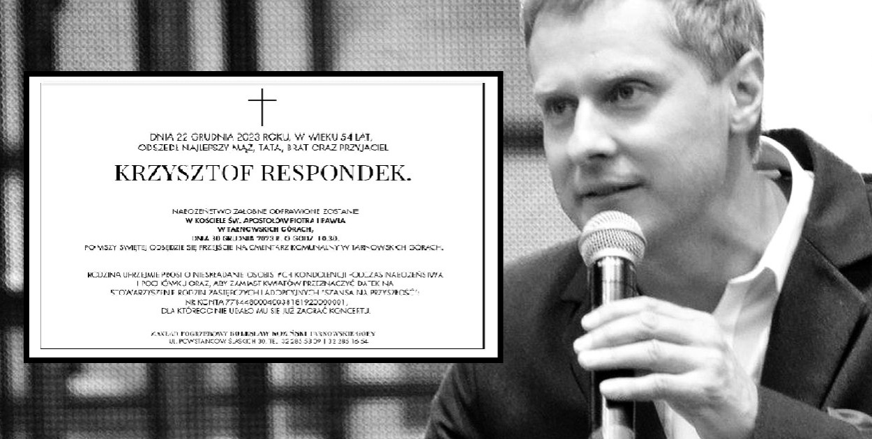 Tarnowskie Góry. Pogrzeb Krzysztofa Respondka. Rodzina ma dwie prośby. Fot. Jacek Tarski