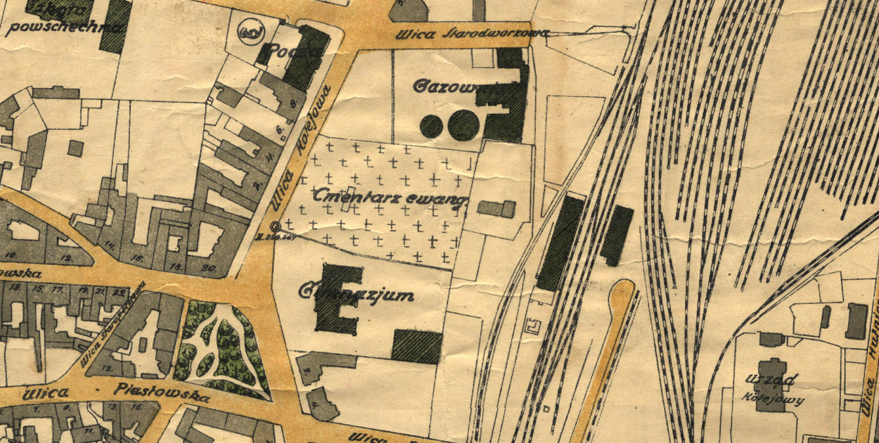 Mapa z 1926 r. Archiwum UM Tarnowskie Góry