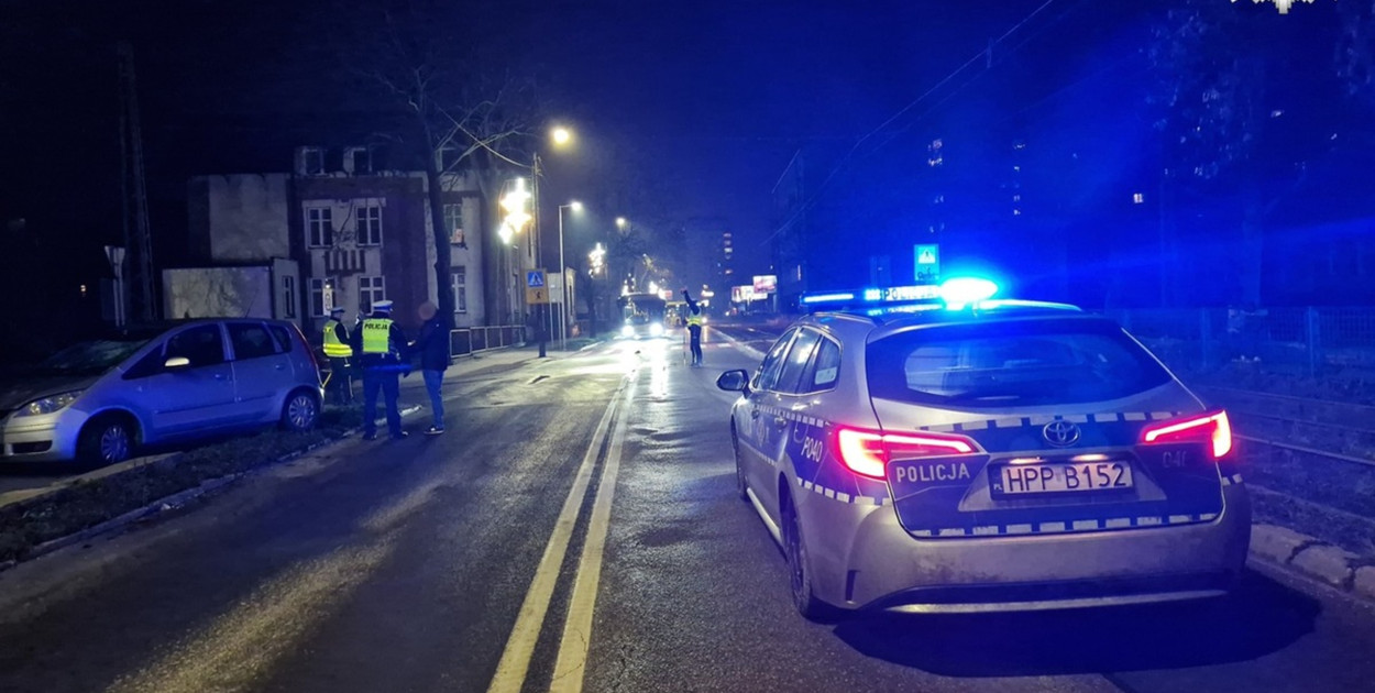 Śmiertelne potrącenie. Fot. Archiwum KMP w Bytomiu