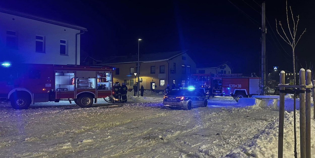 Pożar przy ul. 1 Maja w Kaletach. Fot. Archiwum OSP Kalety 