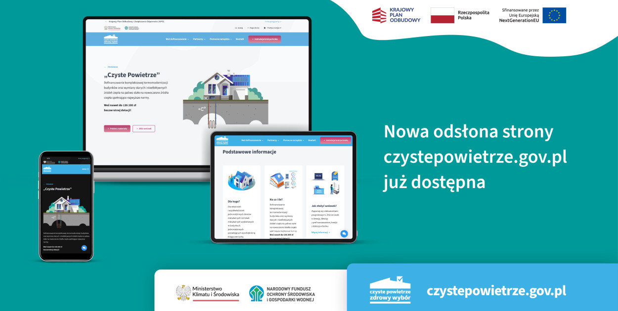 Program  Czyste Powietrze ma nową stronę internetową