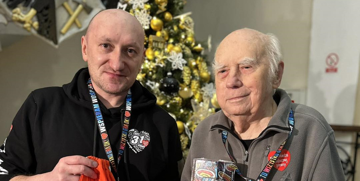 Pan Zdzisław Wielochowski i szef sztabu Michał Pińczyński. Fot. Archiwum UM w Tarnowskich Górach 