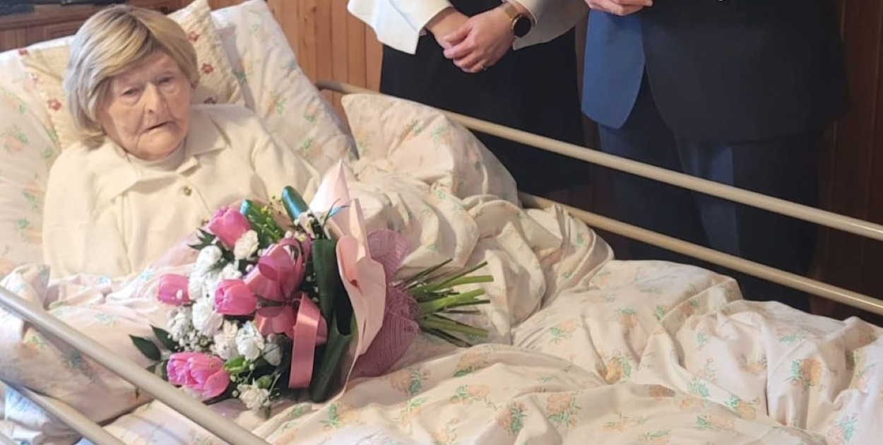 Pani Marta Borycka kończy 100 lat. Fot. UM Miasteczko Śląskie