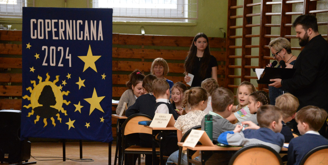 W Tarnowskich Górach odbył się we wtorek finał Powiatowego Konkursu Wiedzy Copernicana. Zorganizowała go Szkoła Podstawowa nr 9 z Tarnowskich Gór. Fot. Jarosław Myśliwski