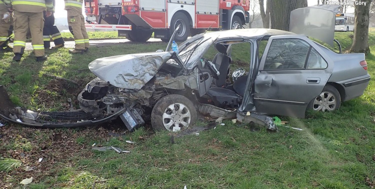 Kolizja w Wilkowicach. Fot. Archiwum policji