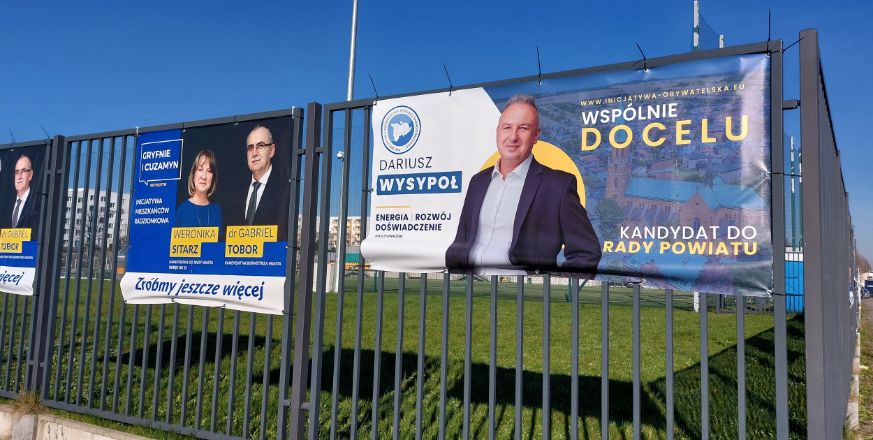Kampania wyborcza w Radzionkowie. Fot. Elżbieta Kulińska