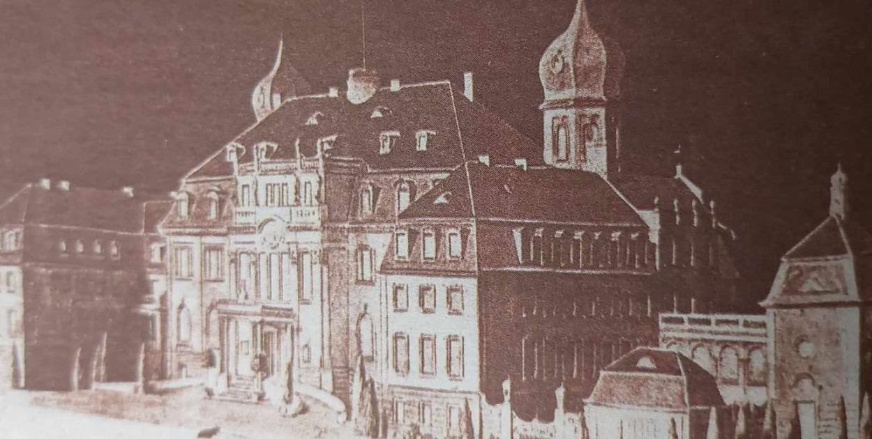 Makieta przebudowanego pałacu w Brynku, wykonana ok. 1900 r. Fot. Archiwum