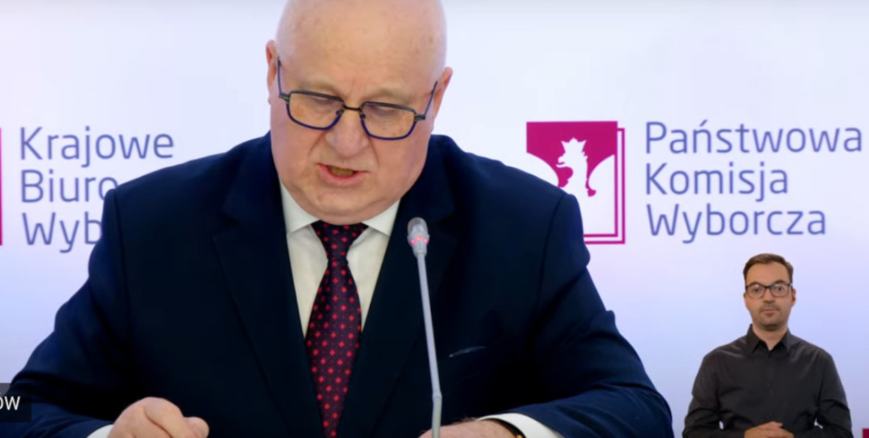 Fot. Konferencja PKW. Zrzut ekranu