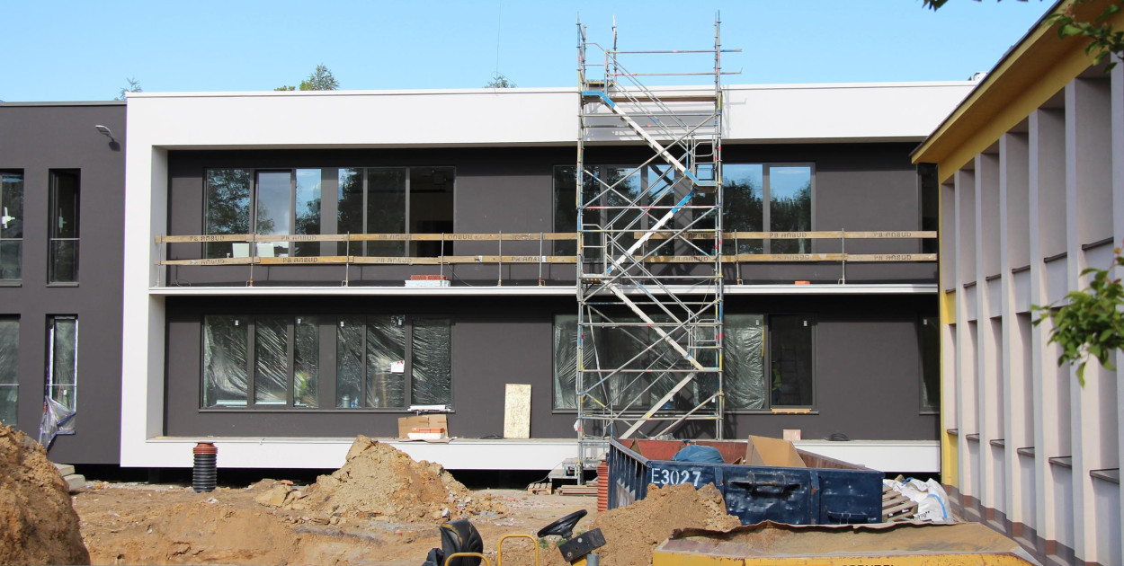 Rozbudowa szkoły w Bobrownikach Śląskich. Fot. Alicja Jurasz