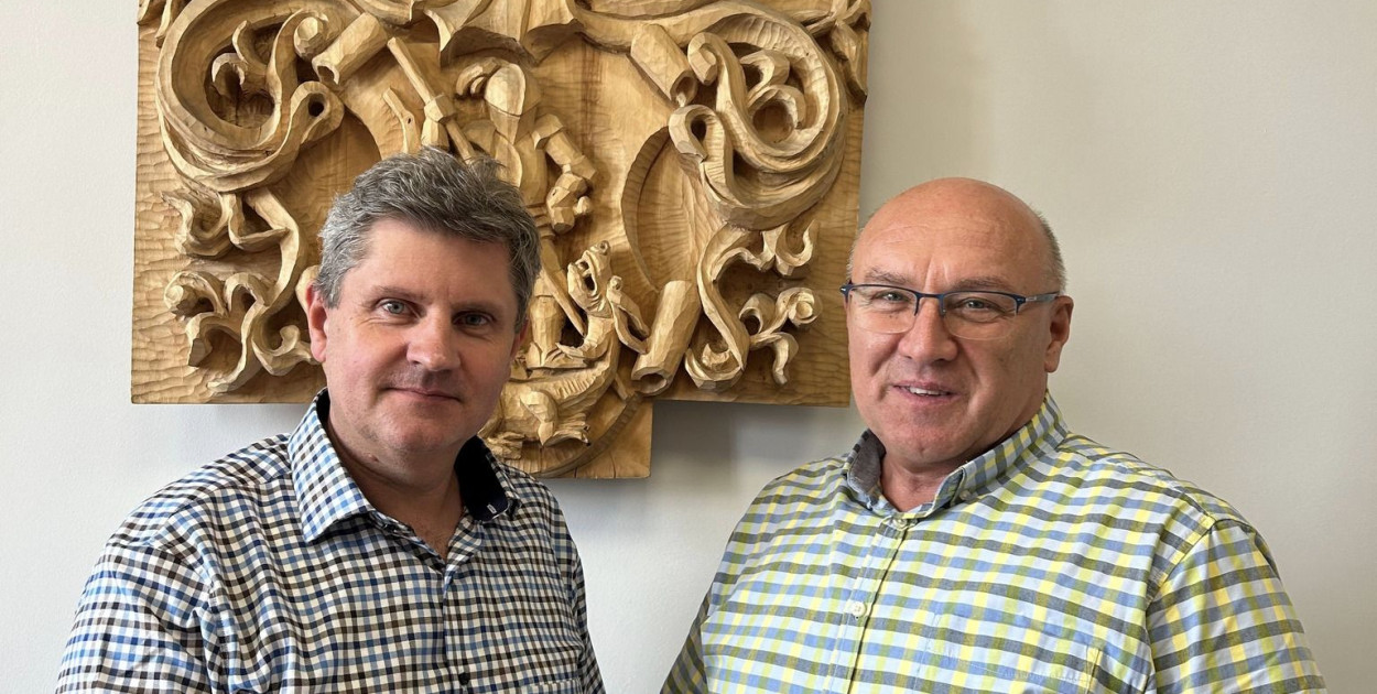 Burmistrz Miasteczka Śląskiego Tomasz Respondek powołał swojego zastępcę. Został nim Dariusz Zok. Fot. Archiwum UM Miasteczko Śląskie