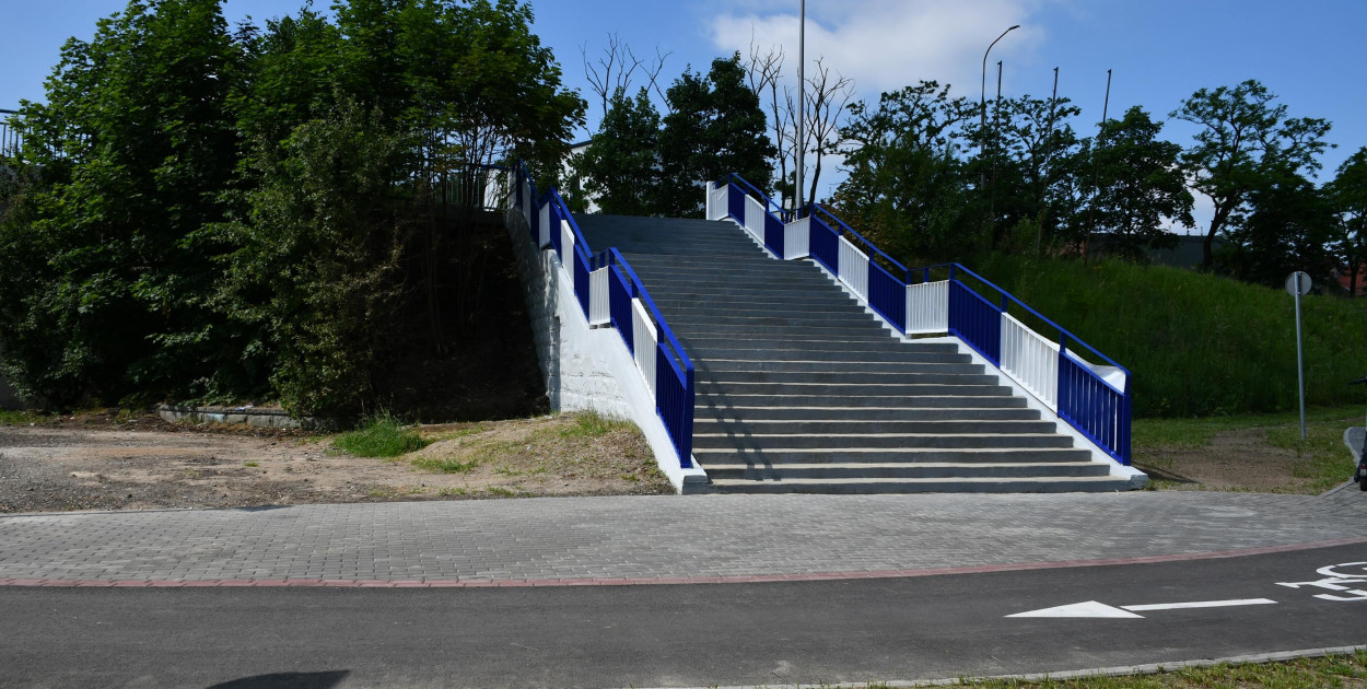 Gotowe schody przy ul. Nakielskiej. Fot. Alicja Jurasz