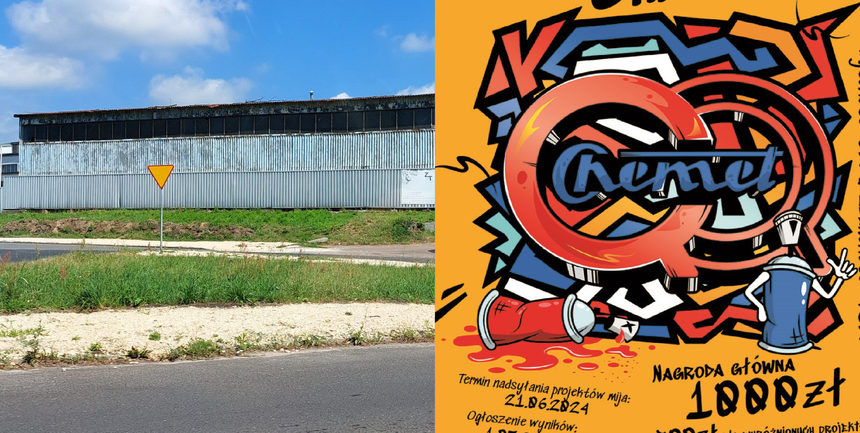 Mural według najwyżej ocenionego projekt ma zostać namalowany na ścianie magazynu i płocie firmy Chemet przy ul. Bohaterów Monte Cassino w Tarnowskich Górach