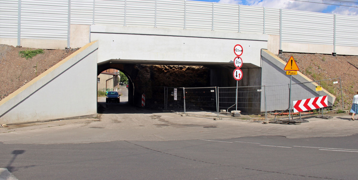 Przejazd pod wiaduktem na ul. Zejera będzie zamknięty. Fot. Archiwum UM w Radzionkowie 
