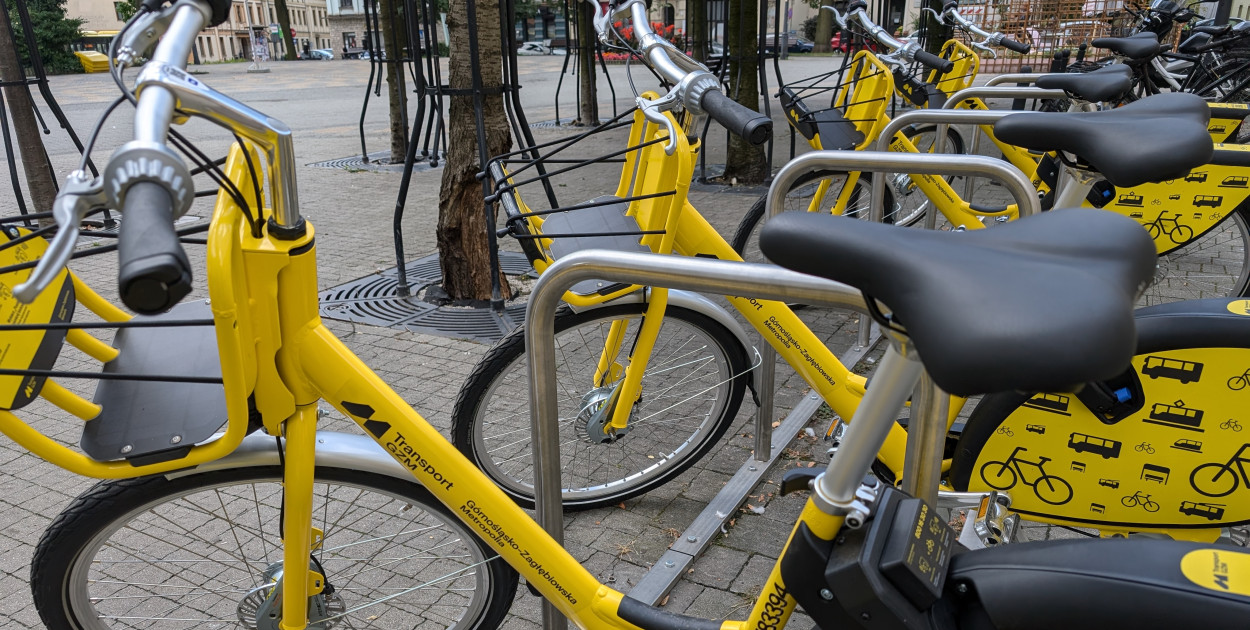 Metrorower w Górnośląsko-Zagłębiowskiej Metropolii – 7 tysięcy rowerów w 31 miastach. Fot. EKA