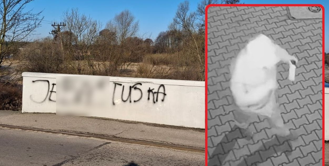 J... Tuska - napisał 64-latek z Kalet. Sprawca dewastacji zatrzymany