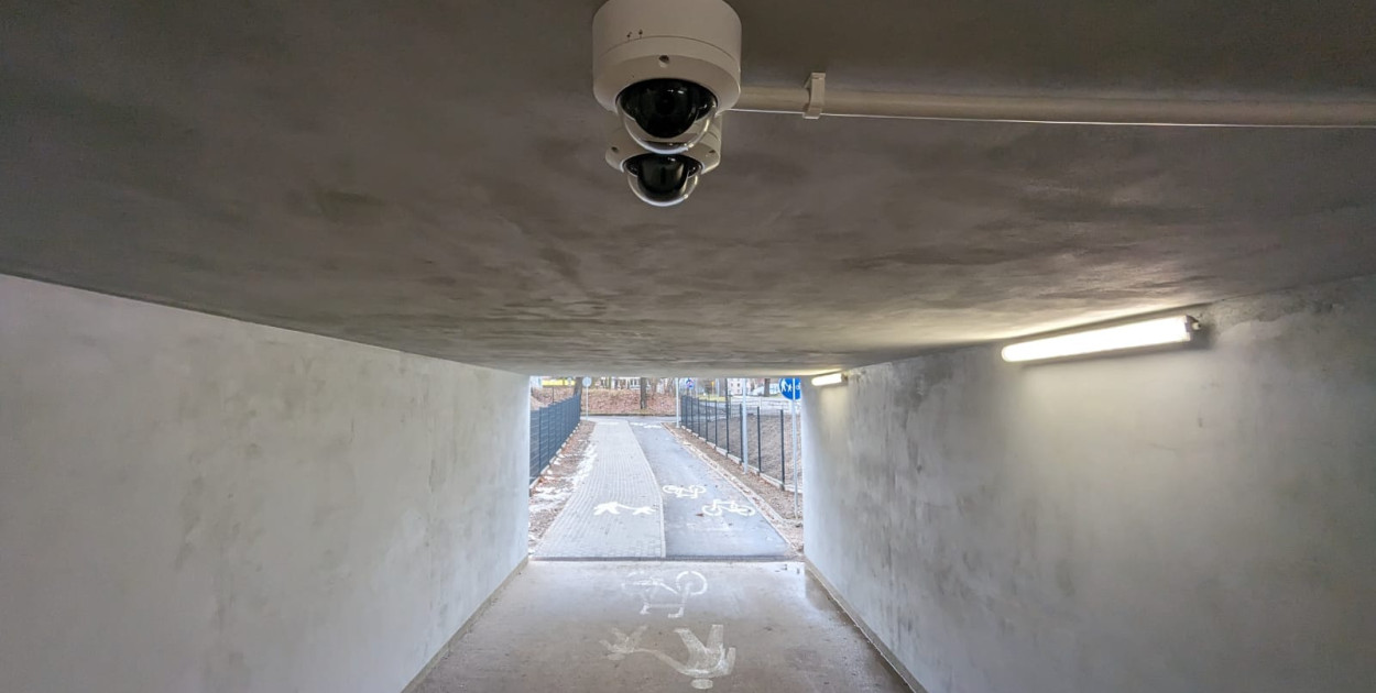 Kamery są m.in. w tunelu pieszo-rowerowym przy ul. Częstochowskiej. Fot. Archiwum UM Tarnowskie Góry