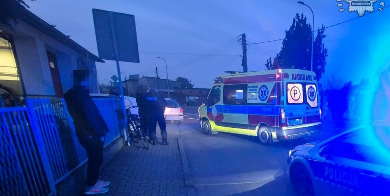 Kalety. Rowerzystka potrącona przez volkswagena. Fot. Policja Tarnowskie Góry
