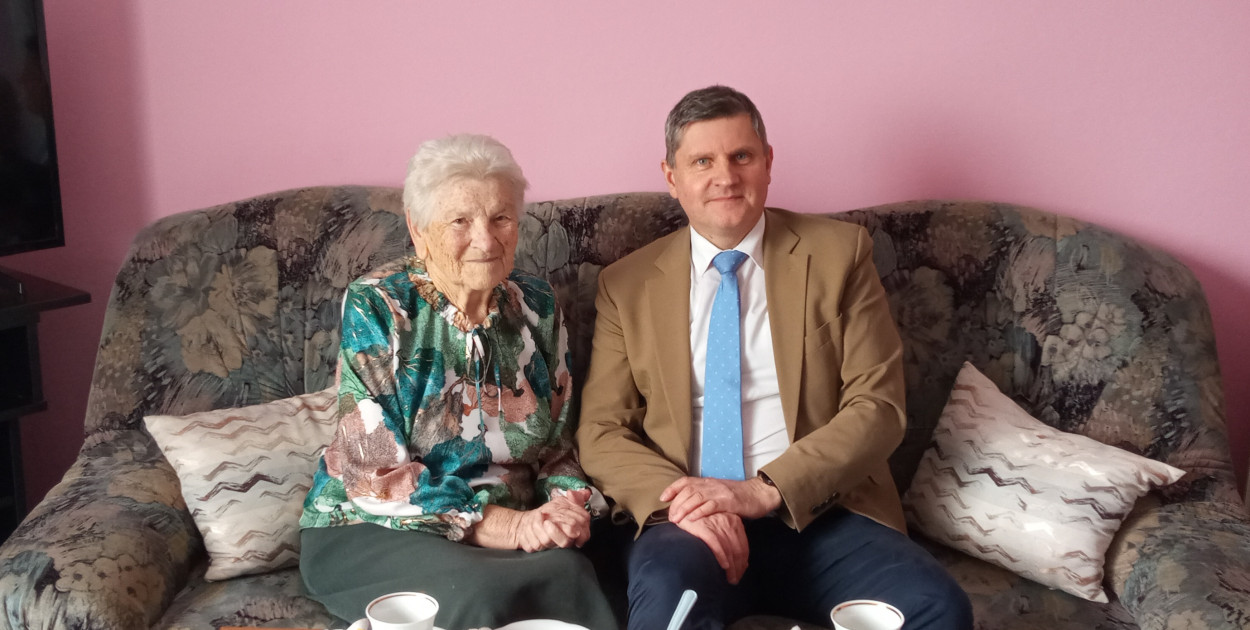 Łucja Ochman z Miasteczka Śląskiego niedawno skończyła 90 lat. Fot. UM Miasteczko Śląskie