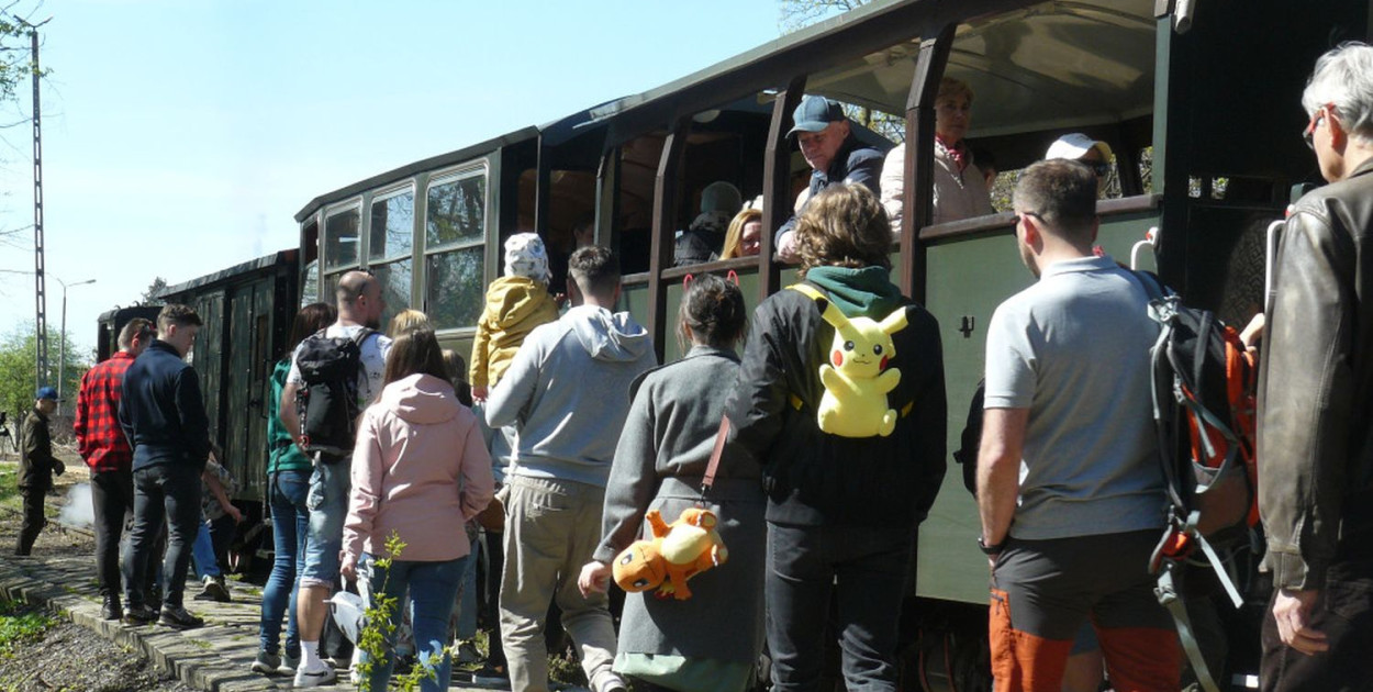 Pierwszy wiosenny kurs wąskotorówki będzie 1 maja. Fot. Agnieszka Reczkin