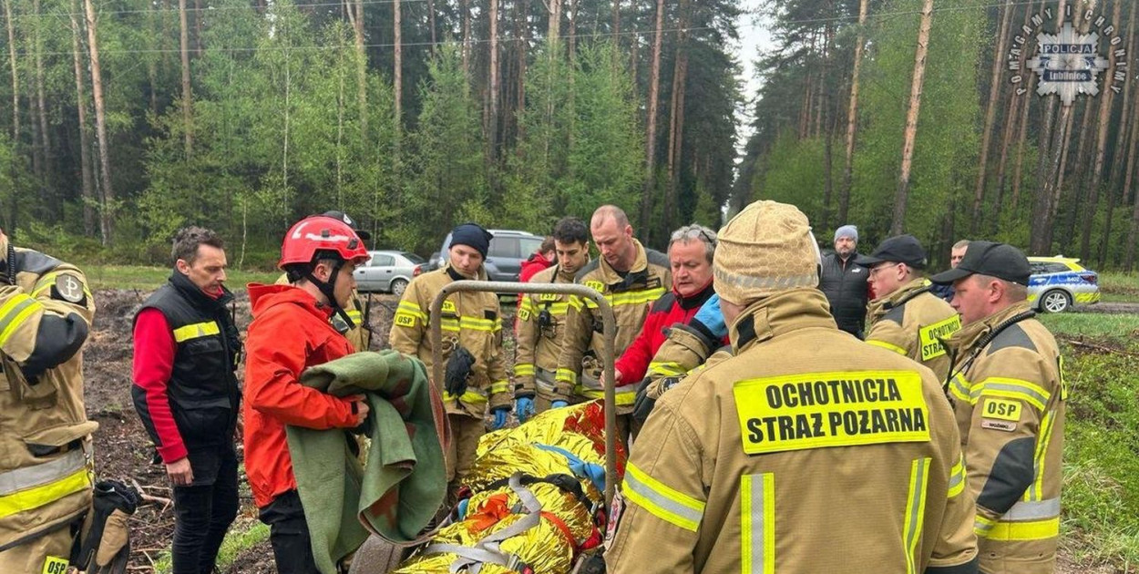 Szczęśliwy finał poszukiwań mieszkańca powiatu lublinieckiego. Fot. Archiwum policji