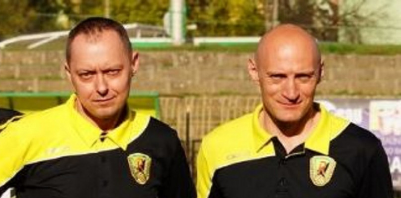 Marcin Dziewulski (z prawej) i Wojciech Cieszyński, dyrektor ds. administracji Ruchu wierzą, że Radzionków stać na więcej niż IV ligę. Fot. Archiwum KS Ruch