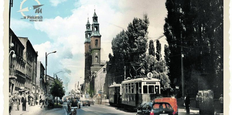 Archiwalna pocztówka z tramwajem nr 8. Fot. Blog K. Turzańskiego