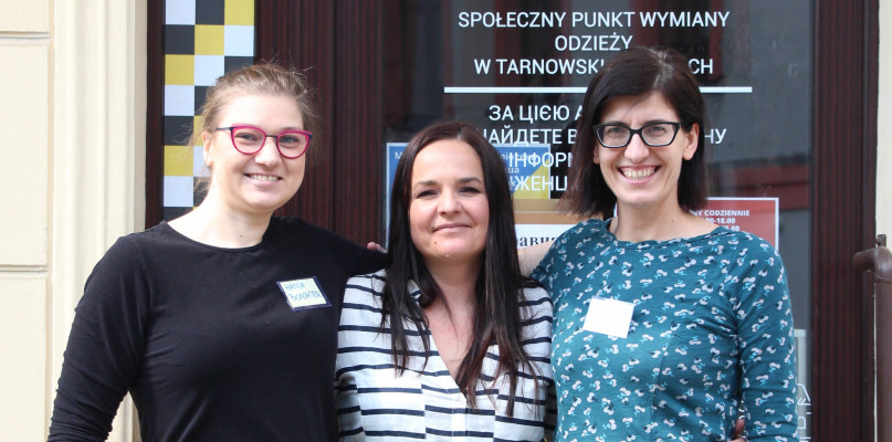 Ekipa do zadań specjalnych: (od lewej) Hania, Ania i Monika. Fot. Alicja Jurasz